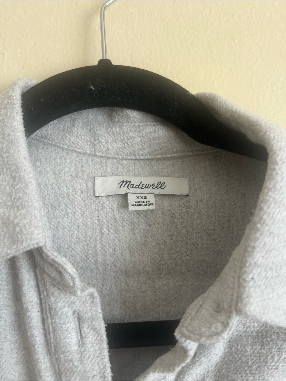Madewell Light Gray Button-Up Shirt - Picture 3 of 3